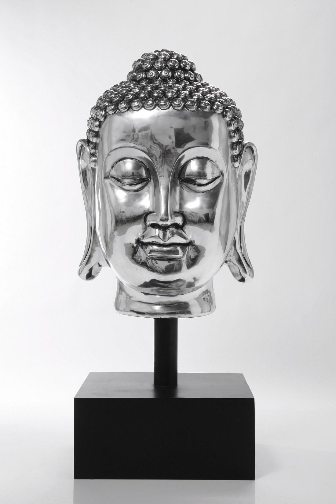 Buddha Kopf Silber XL R.I.C.O. Interior